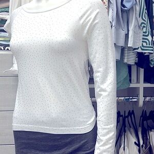 New! White Splarkle Top